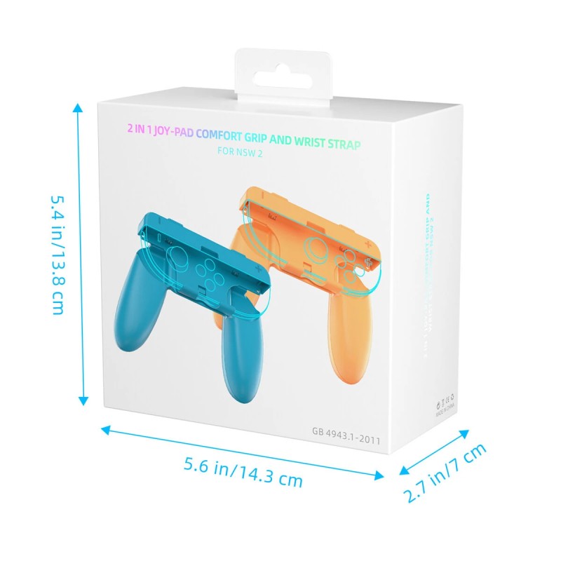 JYS JYS-NS2276 irrotettava kaksitoiminen Joy-Con-kahvarakenne ergonomisella muotoilulla rannehihnalla