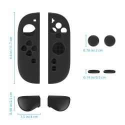 JYS JYS-NS2292 Switch2 Joycon vasen ja oikea kahvasarja silikoniset peukalosuojat liukumaton iskunkestävä helppo asennus
