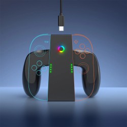 JYS JYS-NS2287 Switch2 latauskahva JoyConit magneettinen nopea RGB-valo