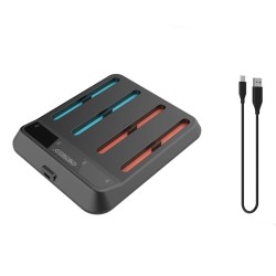 PGTECH GP-371 Switch2 Joy-Con neljän ohjaimen magneettinen C-tyypin lataustelakka