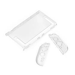 JYS JYS-NS2273 Switch2 läpinäkyvä kristallikotelo konsolille ja ohjaimille iskunkestävä naarmuuntumissuoja kevyt jalustatuki