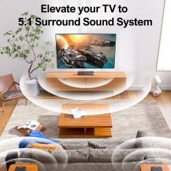 ULTIMEA Poseidon D50 5.1 langaton kaiutinpaneeli surround-ääni BassMax DSP-siru kolme taajuuskorjaintilaa