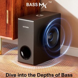 Ultimea apollo s50 4.1-kanavainen äänipalkki bluetooth-yhteydellä usb-subwoofer ja dsp-siru