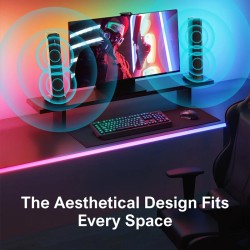 Ultimea apollo s50 4.1-kanavainen äänipalkki bluetooth-yhteydellä usb-subwoofer ja dsp-siru