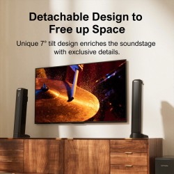 Ultimea apollo s50 4.1-kanavainen äänipalkki bluetooth-yhteydellä usb-subwoofer ja dsp-siru