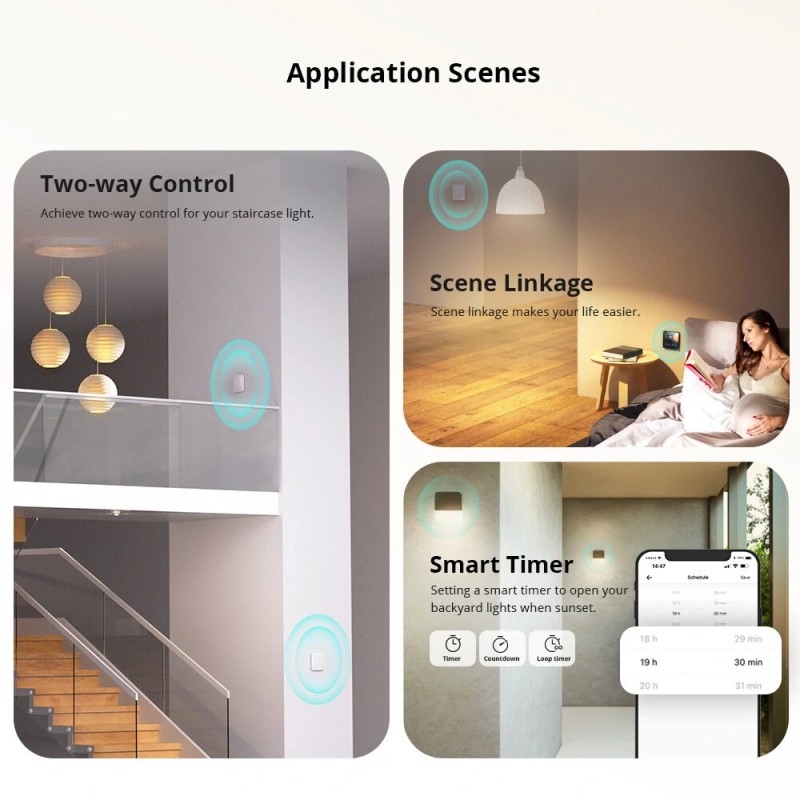 Sonoff 5 kpl ZBMINIL2 zigbee 3.0 älykytkin ilman nollajohtoa kaksisuuntainen relemoduuli ajastin ääniohjaus Alexa Google