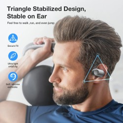 BlitzMax BM-CT1 avoimet korvakoukkuiset langattomat kuulokkeet 16,2 mm suuret kaiuttimet 50 tunnin akunkesto