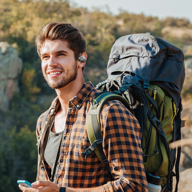 BlitzMax BM-CT1 avoimet korvakoukkuiset langattomat kuulokkeet 16,2 mm suuret kaiuttimet 50 tunnin akunkesto