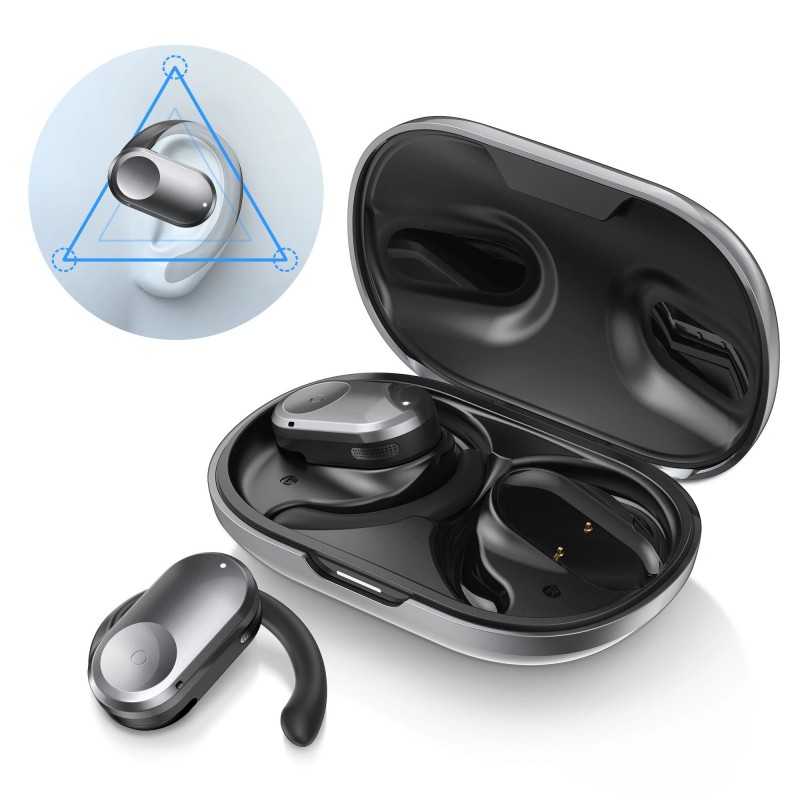 BlitzMax BM-CT1 avoimet korvakoukkuiset langattomat kuulokkeet 16,2 mm suuret kaiuttimet 50 tunnin akunkesto