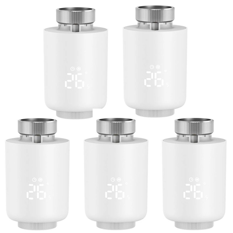 Tuya zigbe 5 kpl älykäs patteriventtiili termostaatti lämpötila aikataulu ikkunantunnistus