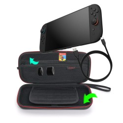 Kovakuorinen säilytyspussi TNS-3173 NintendoSwitch 2 ja lisävarusteille