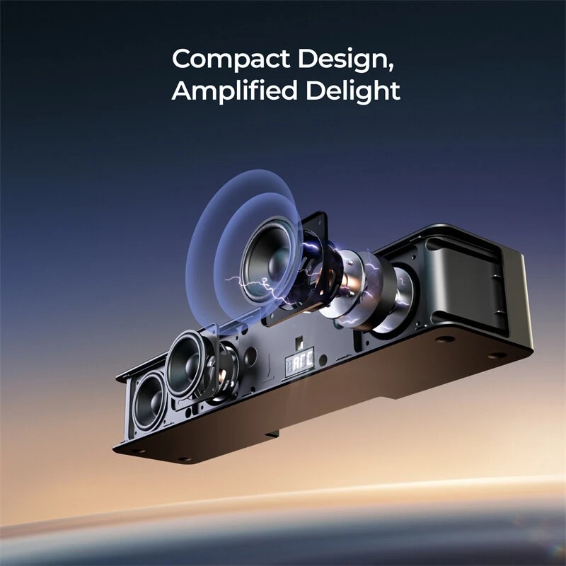 ULTIMEA Poseidon M4T 5.1-kanavainen Dolby Atmos äänipalkki langaton 5,25-tuumainen subwoofer takakaiuttimet 450 W teho