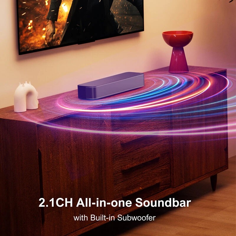 ULTIMEA Solo B30 120W 2.1-kanavainen äänipalkki Bluetoothilla sisäänrakennetulla 3-tuuman subwooferilla