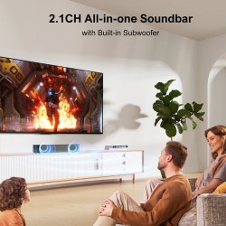 ULTIMEA Solo B30 120W 2.1-kanavainen äänipalkki Bluetoothilla sisäänrakennetulla 3-tuuman subwooferilla