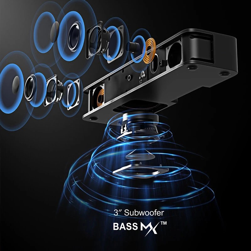 ULTIMEA Solo B30 120W 2.1-kanavainen äänipalkki Bluetoothilla sisäänrakennetulla 3-tuuman subwooferilla