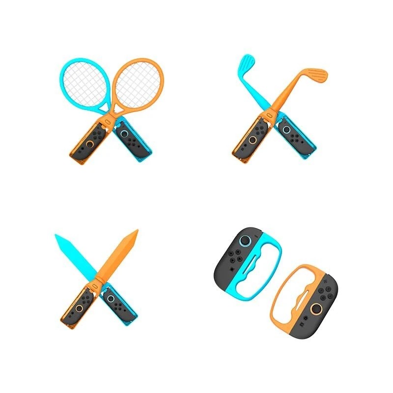 Switch2 Sports 18 eri lisäosaa tennismailat irrotettava kahva ja hihnat IPLAY HBS-522