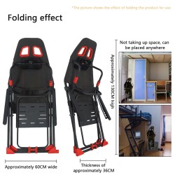PXN taittuva kotipelisimulaattorin kiinnike säädettävällä istuimella ja polkimille