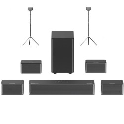 ULTIMEA Poseidon D70 410W 7 1 kanavainen äänipalkki kotiteatteri langaton 6 5 tuumainen bassokaiutin