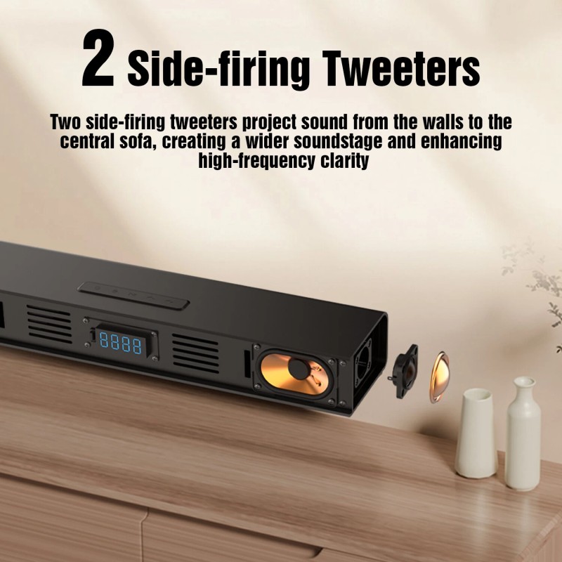 Hiwill A41 Pro 320W 4.1-kanavainen äänipalkki Dolby Atmos 3D-tilaääni langallinen subwoofer