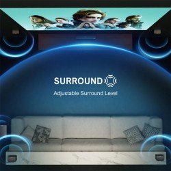 Ultimea Poseidon D70 410W 7,1-kanavainen äänipalkki 4 surround-kaiutinta ja langaton 6,5 tuuman subwooferi