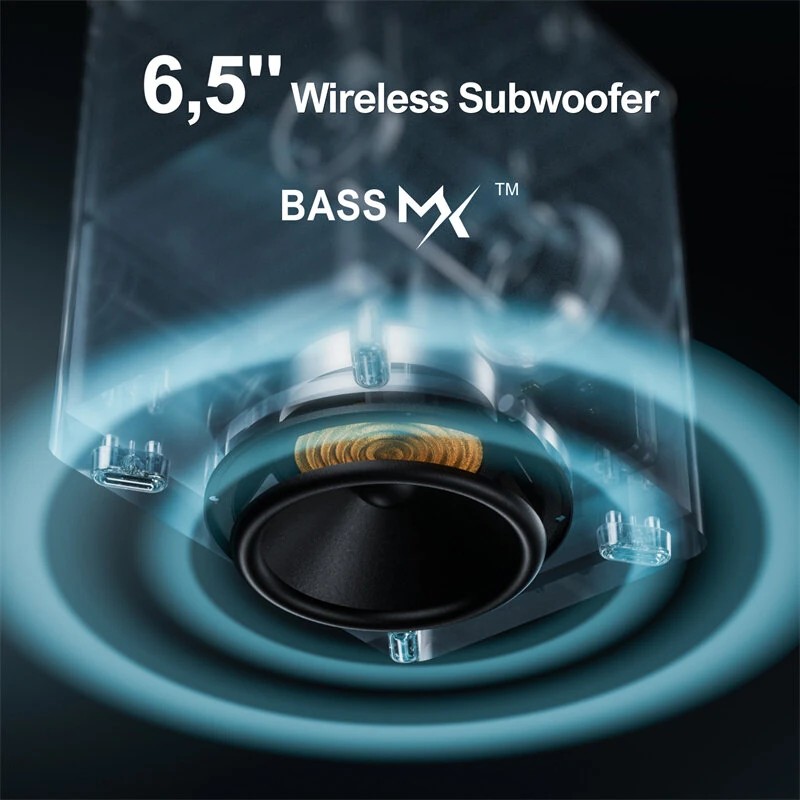 Ultimea Poseidon D70 410W 7,1-kanavainen äänipalkki 4 surround-kaiutinta ja langaton 6,5 tuuman subwooferi