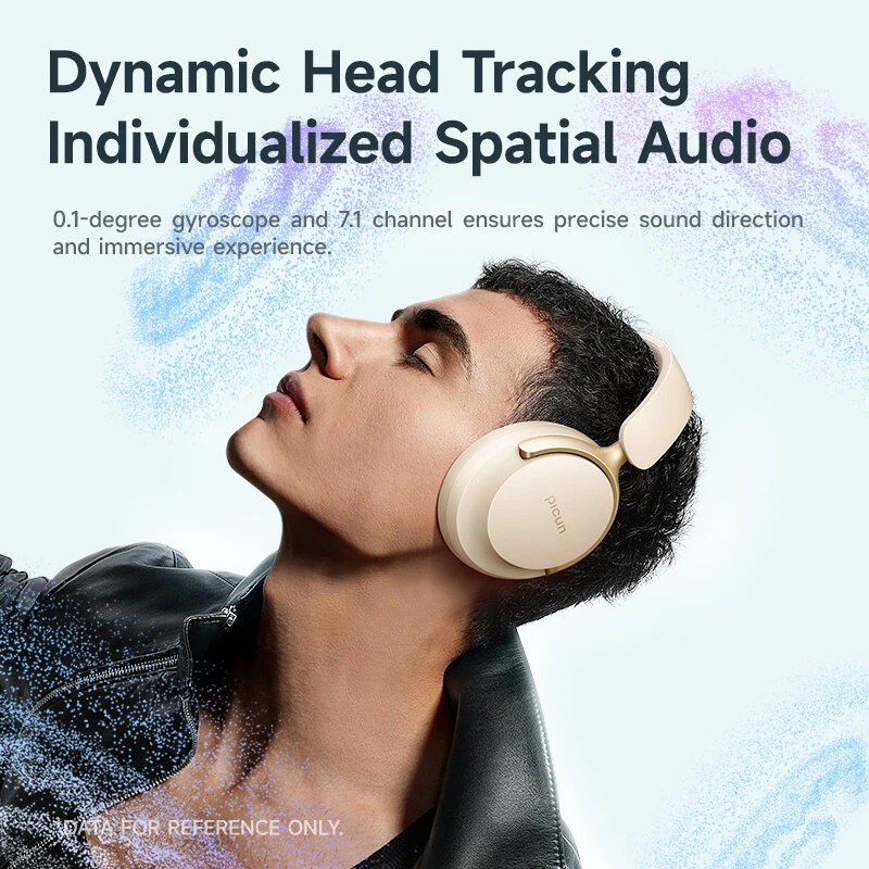 PICUN NC60 langattomat kuulokkeet ANC Bluetooth 5.4 40mm HiFi-basso 4 mikrofonia 130h akunkesto