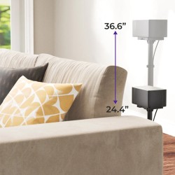 ULTIMEA kaiutinteline Aura-sarjan soundbarille säädettävä metallijalusta 62–93 cm