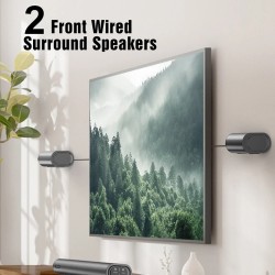 Hiwill A41 Dolby Atmos 300W 4.1CH äänipalkki erillisellä subwooferilla ja surround-kaiuttimilla