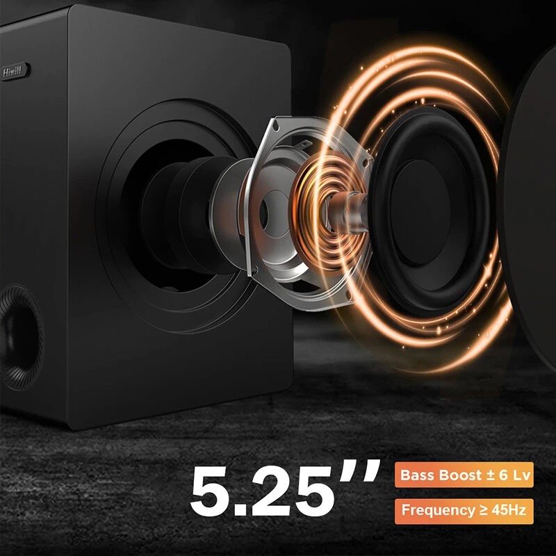 Hiwill A41 Dolby Atmos 300W 4.1CH äänipalkki erillisellä subwooferilla ja surround-kaiuttimilla