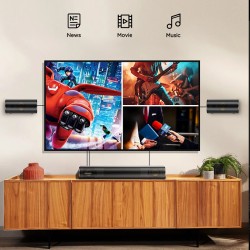 Hiwill A41 Dolby Atmos 300W 4.1CH äänipalkki erillisellä subwooferilla ja surround-kaiuttimilla
