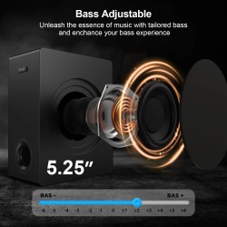 Hiwill A21 Dolby Atmos 200 watin 2.1-kanavainen äänipalkki ulkoisella subwooferilla