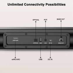 Hiwill A21 Dolby Atmos 200 watin 2.1-kanavainen äänipalkki ulkoisella subwooferilla