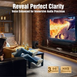 Hiwill A312 Dolby Atmos 3.1.2-kanavainen 400W äänipalkki subwooferilla Bluetoothilla