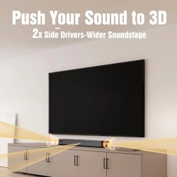 Hiwill A51 PRO Dolby Atmos 5.1-kanavainen 420W äänipalkki langaton 6,5-tuumainen subwooferi