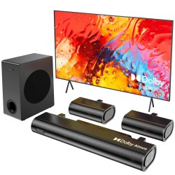 Hiwill A51 Dolby Atmos 5 1 kanavainen 380W äänipalkki bassokaiutin ja takakaiuttimet eARC Bluetooth
