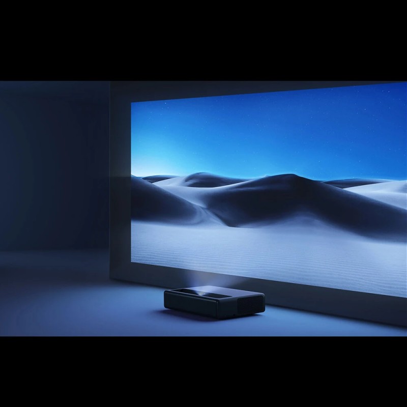 Xiaomi Mijia 1S 4K-tarkkuus elokuvaprojektori erittäin lyhyt heittosuhde 2000 ANSI-lumenia 150-tuuma ALPD 3D