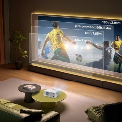 ThundeaL TD95W kannettava 1080p projektori 16000 lumenia automaattitarkennus trapetsikorjaus WiFi6 Bluetooth 5.0