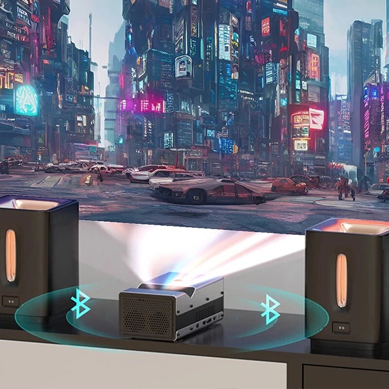 Wupro UST Lite One kotiteatteri laserprojektori 1080p 4K-tuki Android 9.0 langaton