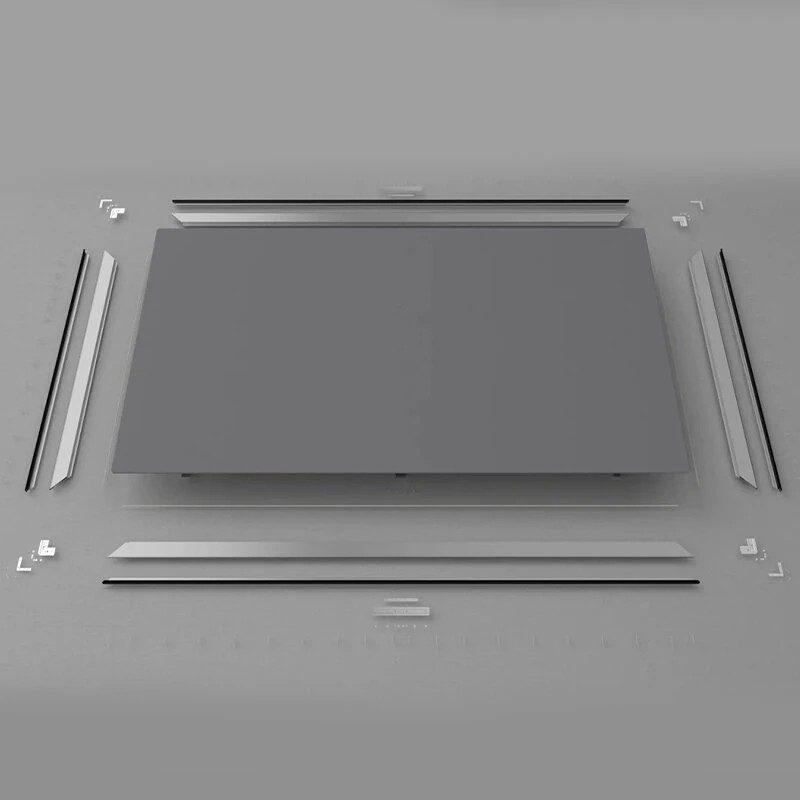 Wupro Cinema kiinteäkehyksinen harmaa kristallinäyttö kotiteatteri 16:9 4K 3D 92–130 tuumaa