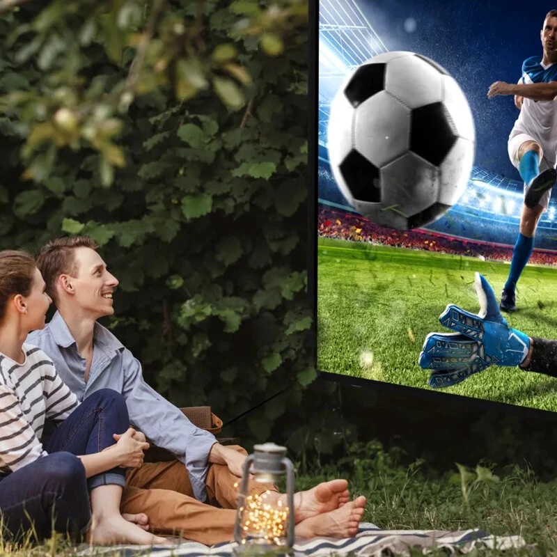 ULTIMEA E-ALR 100 tuumaa taitettava 2,0-vahvistus 80% ympäristönvalon hylkivä kotiteatteri valkokangas