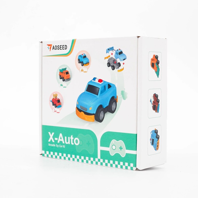 AOSEED X-Auto kolmen auton 3D-tulostettava kauko-ohjattava STEM-opetussarja