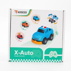 AOSEED X-Auto kolmen auton 3D-tulostettava kauko-ohjattava STEM-opetussarja