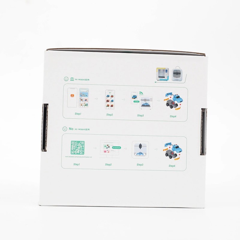 AOSEED X-Auto kolmen auton 3D-tulostettava kauko-ohjattava STEM-opetussarja