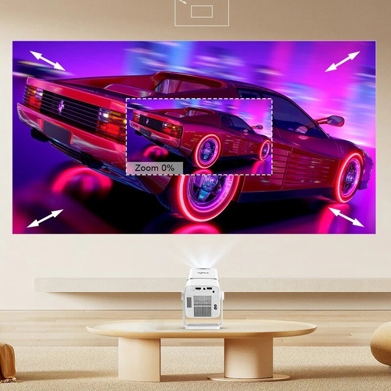 ThundeaL TD80W projektori täysi hd android 13 11000 lumenia wifi6 bluetooth 4k-tuki kannettava kotiteatteri