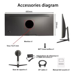 FYHXele FY29Q2H 29 tuuman pelimonitori laajakuvanäyttö 21:9 IPS WFHD 200Hz 1ms DP HDMI