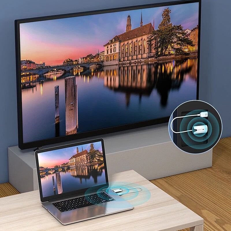 EDUP langaton HDMI-yhteensopiva lähetin vastaanotin 1080p 60Hz pitkä kantama käyttövalmis