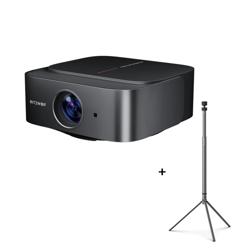 Blitzwolf V10 3-tuumainen LCD-projektori 120-tuuman kuva langaton kaksikaista Wi-Fi Bluetooth-versio 5.3 sähköinen tarkennus