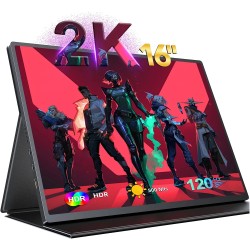 UPERFECT UPlays C02 16 tuuman 2K 16 10 120Hz kannettava IPS näyttö USB C 100 sRGB 500 nit