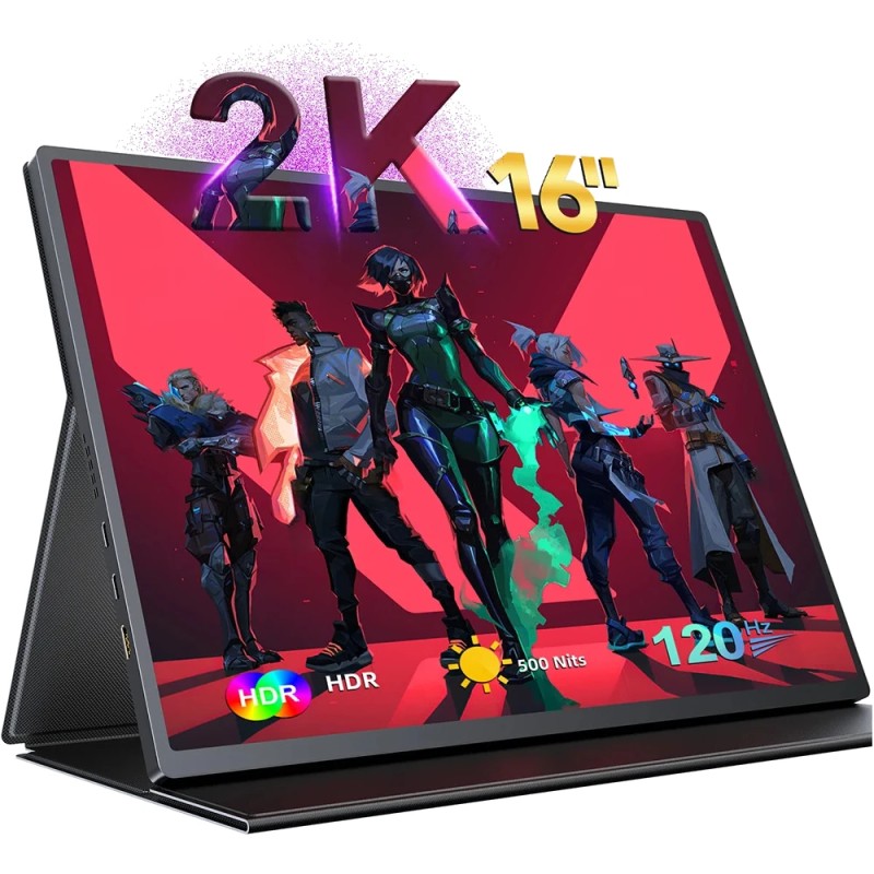 UPERFECT UPlays C02 16 tuuman 2K 16 10 120Hz kannettava IPS näyttö USB C 100 sRGB 500 nit