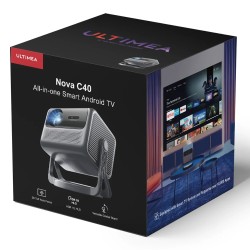 Ultimea Nova C40 projektori AndroidTV 11 4K-tuki HDR10+ 600 ANSI-lumenia gimbaalijalusta